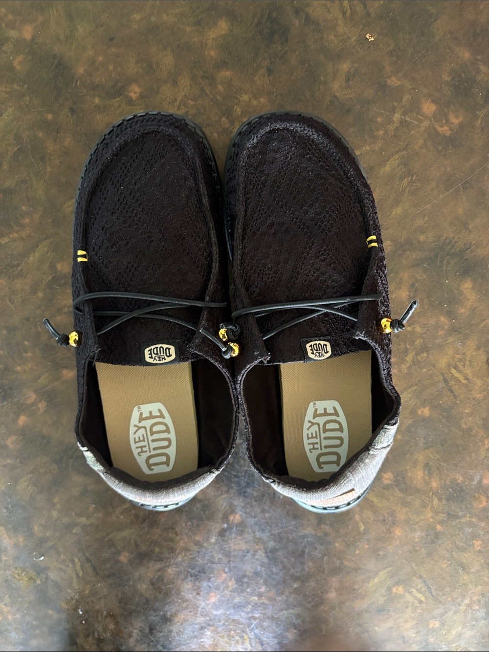 Hey Dude Women's Wendy Boho Crochet Black Shoes